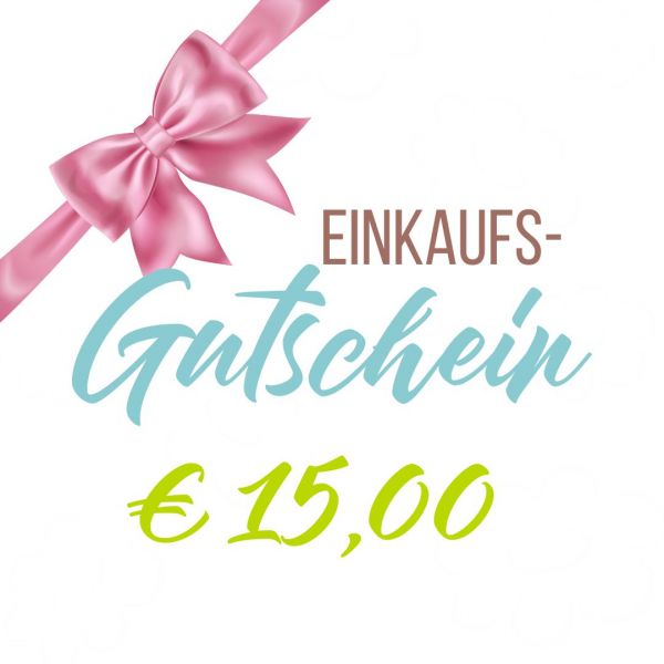 Geschenk-Gutschein € 15,00